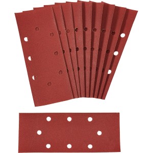 LUX Schleifstreifen Classic K120, 10er-Pack für Schwingschleifer, zum Schleifen von Holz und Metall.