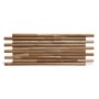 Rebel of Styles Holzverblender UltraWood Teak Round, braune Wandverkleidung aus Teakholz für den Innenbereich.