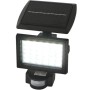 Schwarzer Westfalia Solar Wandstrahler 2in1 mit Bewegungsmelder für den Außenbereich.