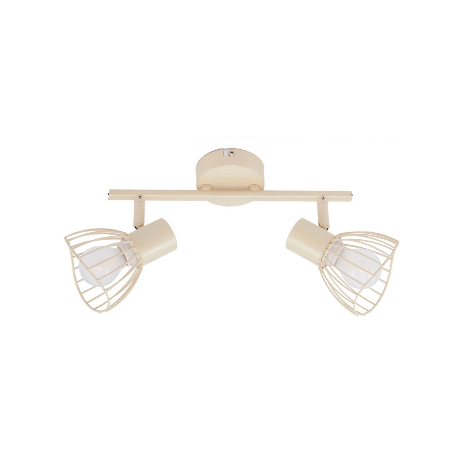 Lindby Deckenlampe Piena 10031112 Modern in Creme aus Metall 2-flammig E14 Wohnzimmerleuchte