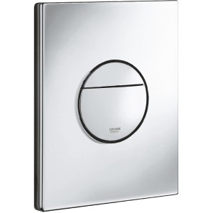 Grohe QuickFix Sail WC-Drückerplatte in Chrom für 2-Mengen-Spülung.