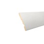 Döllken Rammschutzprofil aus MDF, 2500x100x15 mm, weiß, für Laminat & Parkett.