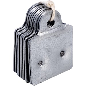 Bellissa Befestigungsset für Schneckenbleche am Hochbeet, 10er-Set aus verzinktem Stahl.