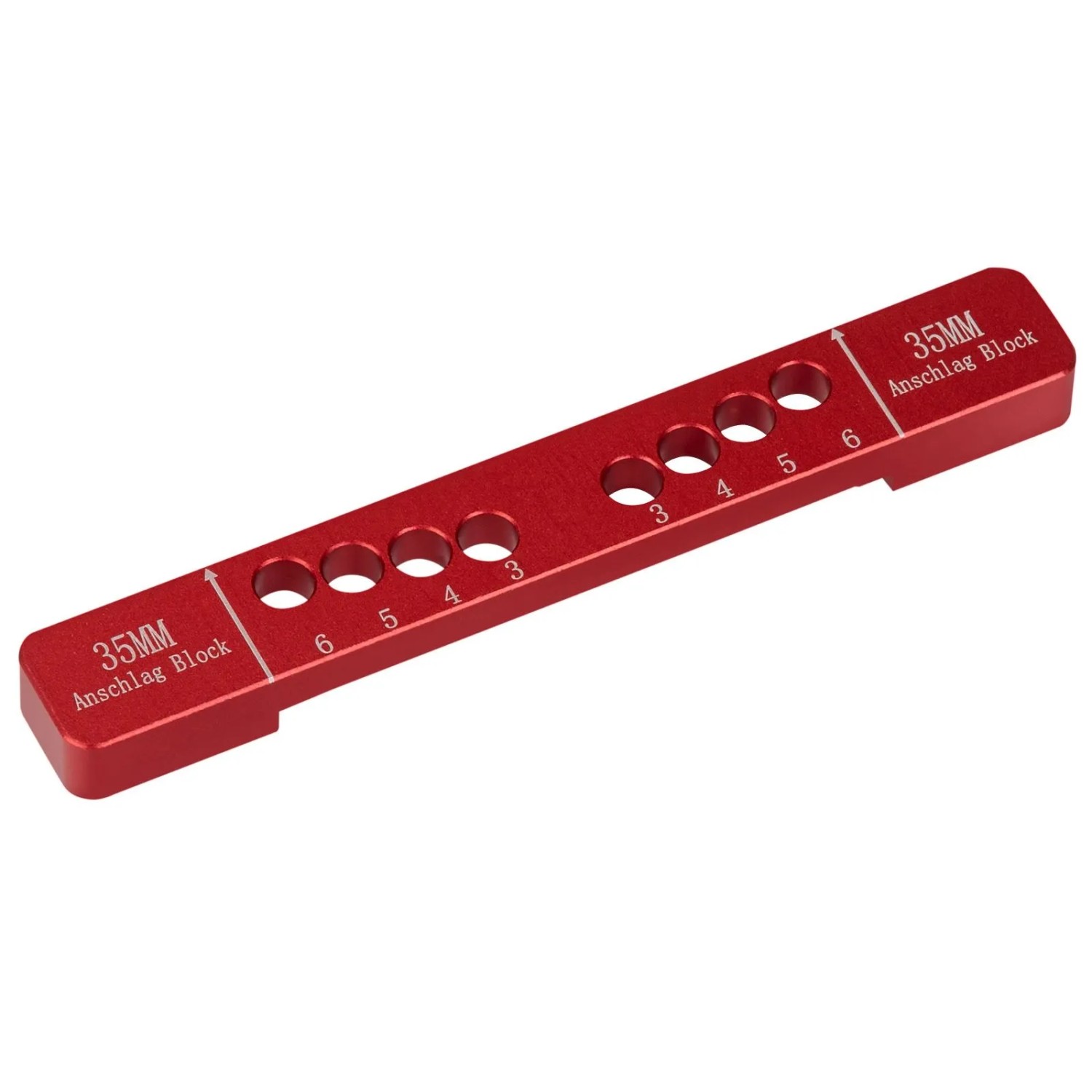 SOTECH Ersatz Anschlagblock für ALU Präzisions Bohrschablone BS-35-T45 BS-35-T48 BS-35-T52