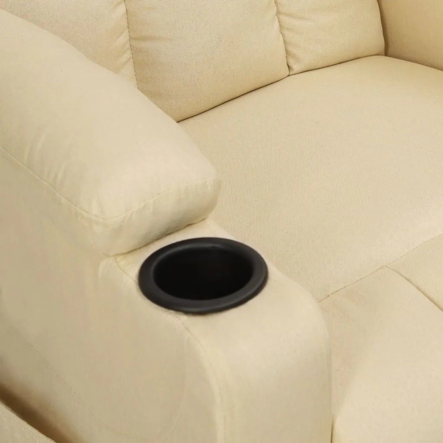 vidaXL Relaxsessel Elektrisch Creme Stoff 3098824_4