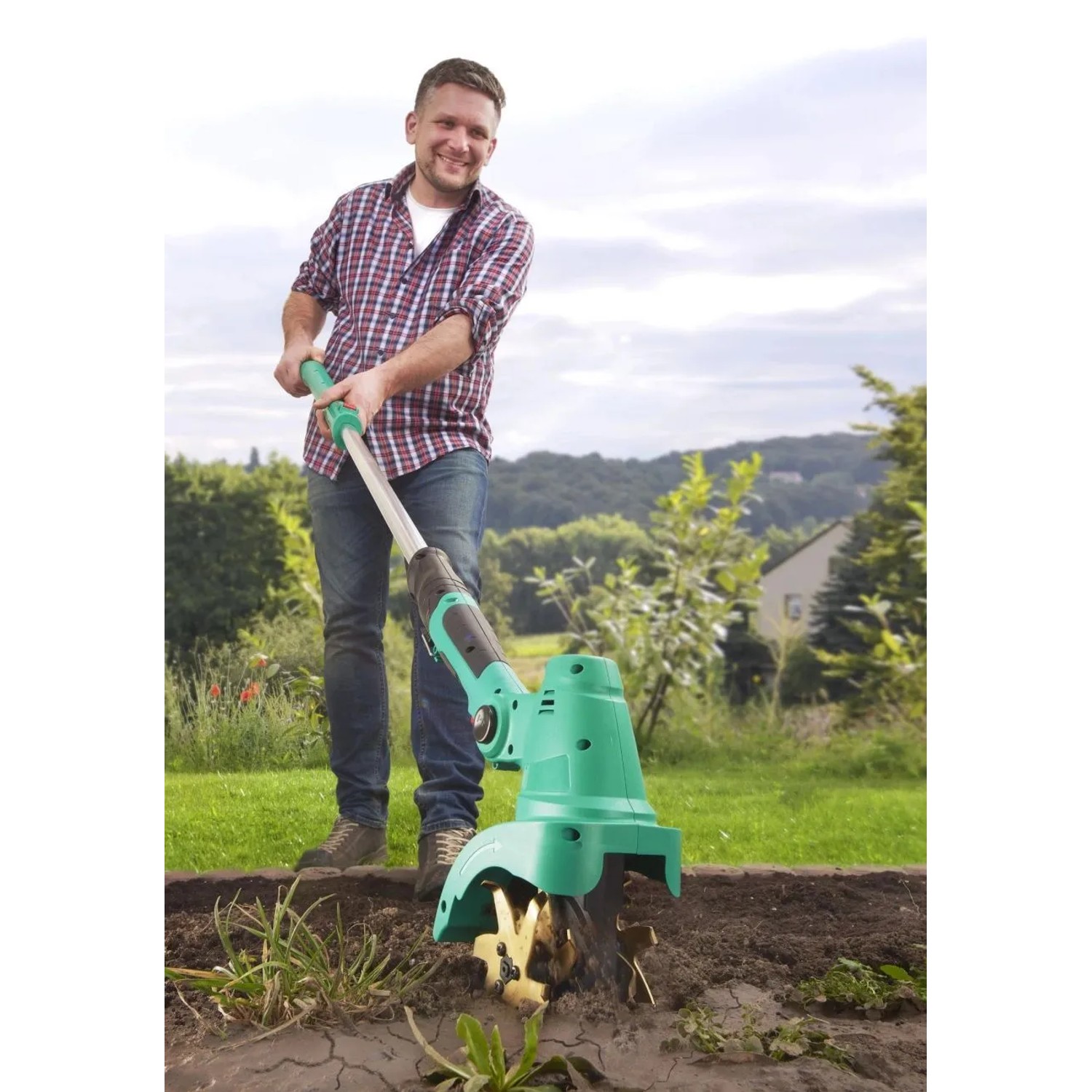 Westfalia Akku Hand Bodenhacke X-Grubber 10,8 Volt aus Kunststoff_8