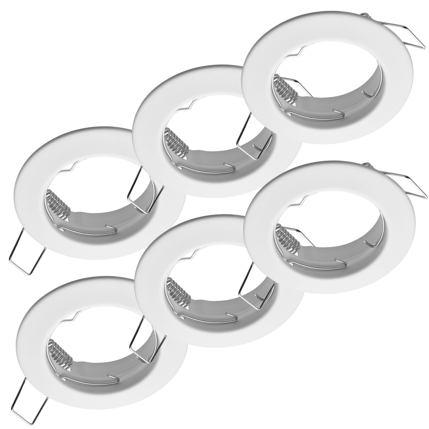Oktaplex 9er Set Spot Rahmen Sedan für LED-Module 50mm Deckeneinbaustrahler günstig online kaufen