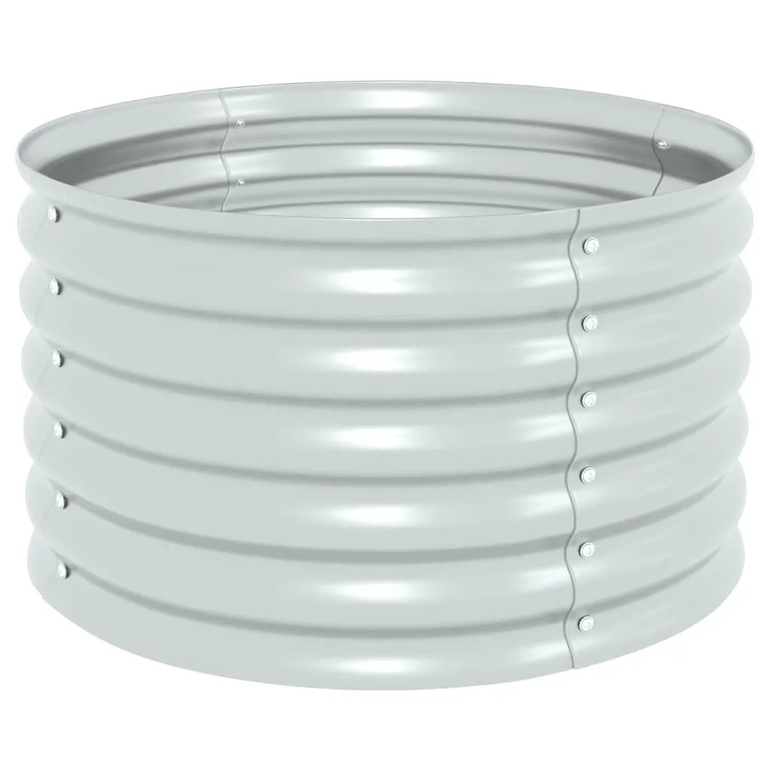 DELUKE Rundes Hochbeet Für Garten BLUMO Verzinkter Stahl Hochbeet Metall Gartenbeet Rund Metall Blumenbeet Gemüsebeet 80...