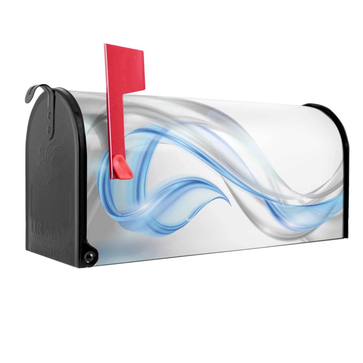 Banjado Amerikanischer Briefkasten Schwarz 48x22x16cm US Mailbox Letterbox günstig online kaufen