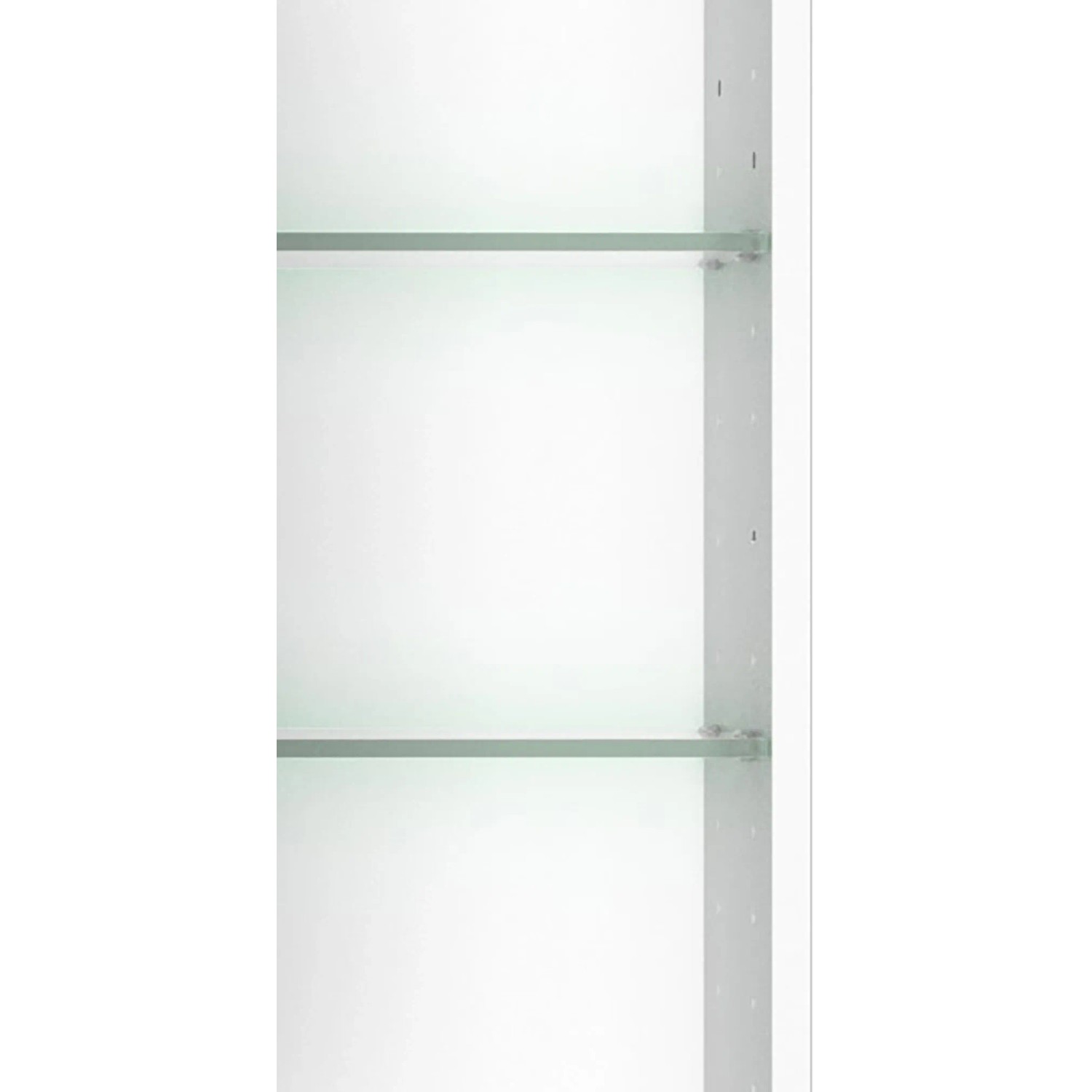 Innenansicht Held Möbel 3D-Spiegelschrank Bari 60 cm Wotaneiche mit Glasböden.