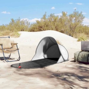 vidaXL Strandzelt Grau Pop-Up Wasserdicht 4004157