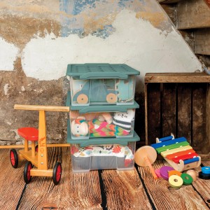 Rotho Box Evo Safe 30 l Mistletoe Green