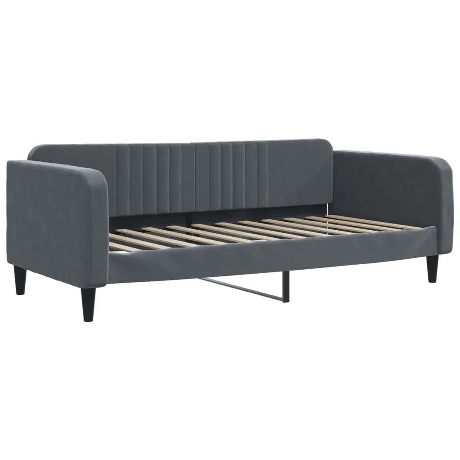 vidaXL Tagesbett Dunkelgrau 90x200 cm Samt 354087