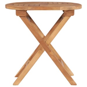vidaXL Gartentisch Klappbar 45 cm Massivholz Teak 48976