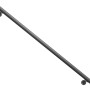 Dolle Handlauf-Komplettset, 150 cm, anthrazitfarbener Aluminium-Handlauf mit zwei Wandhalterungen.