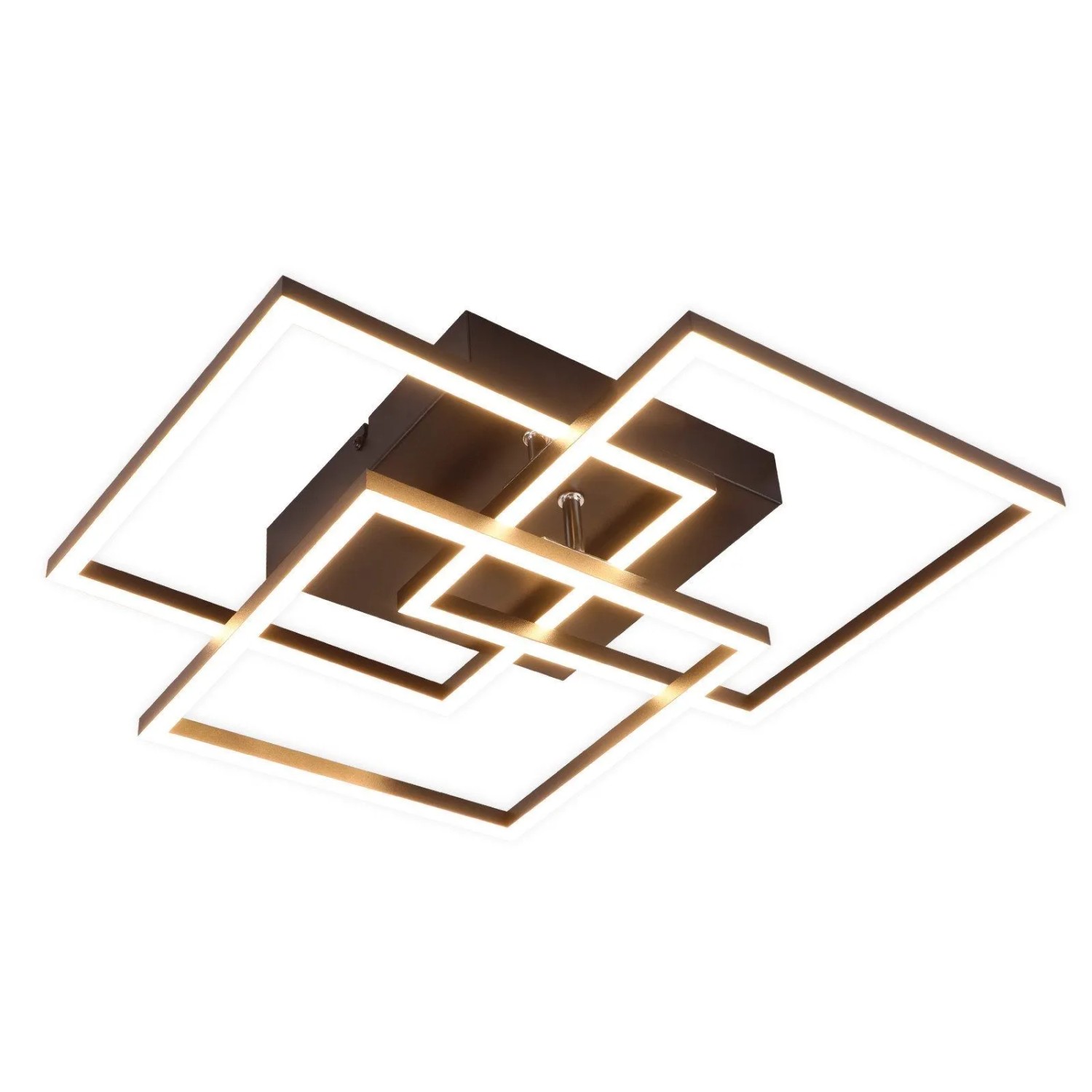 NETTLIFE LED Deckenleuchte aus Metall L40cm Schwarz 3000 6500K