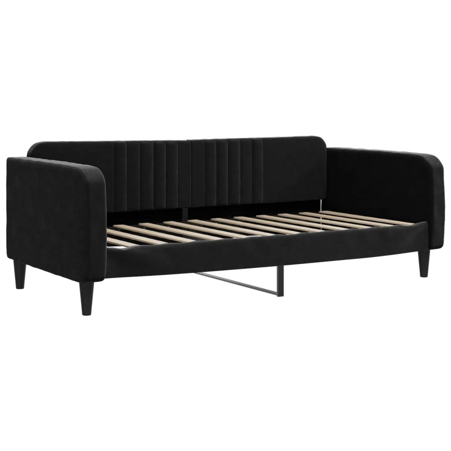 vidaXL Gästebett Tagesbett Schwarz 90x200 cm Samt Gästebett Gästecouch Gäst günstig online kaufen