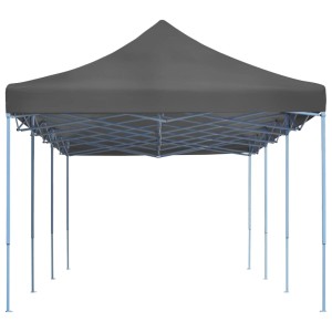 Anthrazitfarbenes vidaXL Faltzelt 3x9m, ideal für Partys und Outdoor-Events.