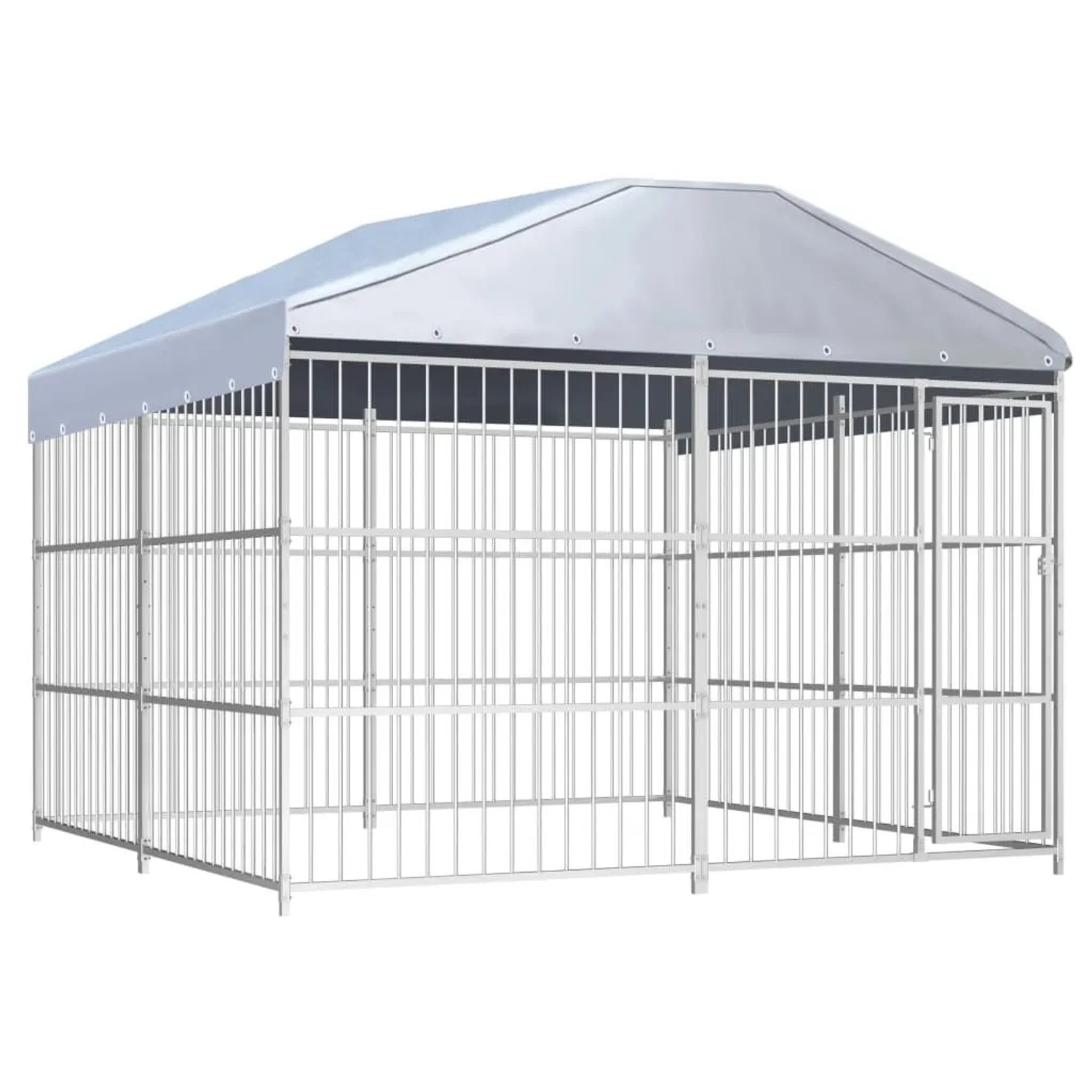 vidaXL Outdoor-Hundezwinger mit Überdachung 300x300x200 cm 144625
