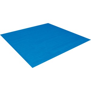 Blaue Bestway Flowclear Poolunterlage (Ø 488 cm) zum Schutz des Poolbodens.