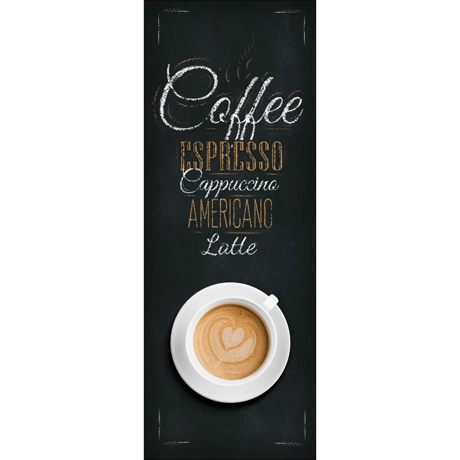 Glas-Art Coffee Americano 30 cm x 80 cm