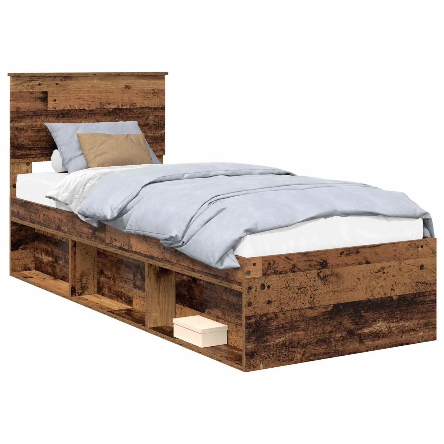 vidaXL Bettrahmen Altholz 75 x 190 cm Massives Kiefernholz 3410670