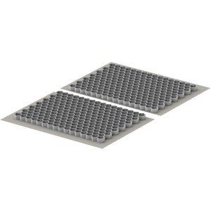 Zwei ACO Self® Kieswaben eco M zur Befestigung von Kies und Splitt.