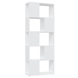 vidaXL Bücherregal Raumteiler Weiß 60x24x155 Holzwerkstoff 809089