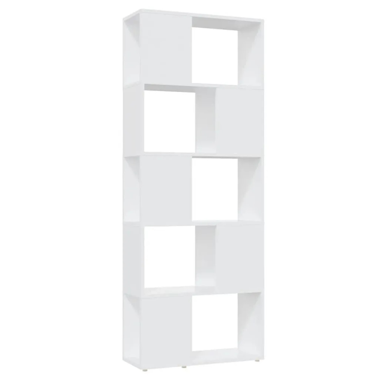 vidaXL Bücherregal Raumteiler Weiß 60x24x155 Holzwerkstoff 809089 günstig online kaufen