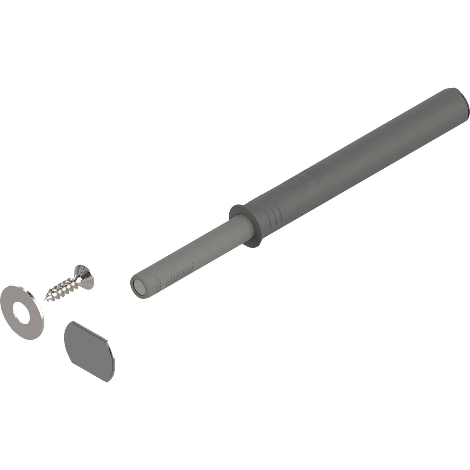 Blum Türöffner Tip On 956A1004 Langversion mit Magnet Platingrau