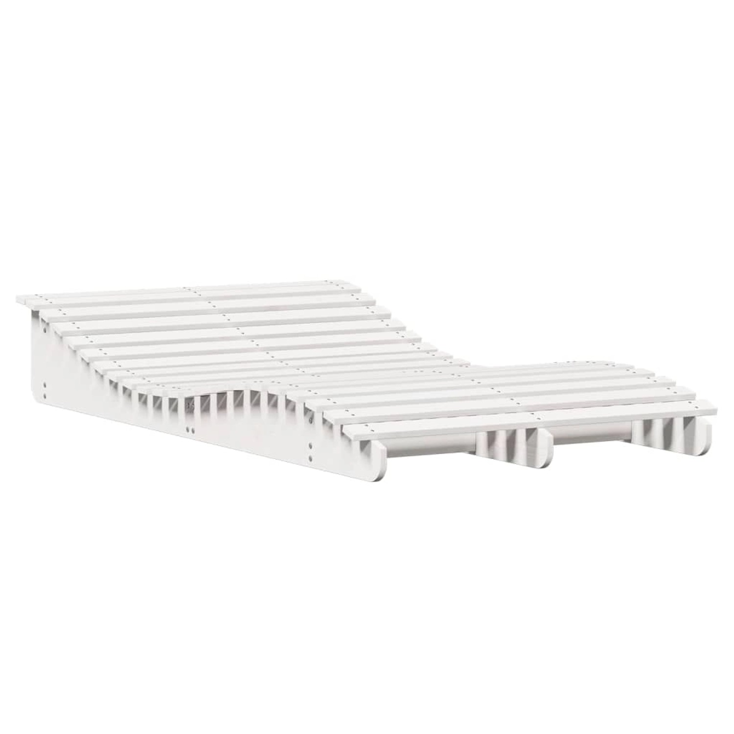 vidaXL Sonnenliege Weiß 205x110x31,5 cm Massivholz Kiefer 832589
