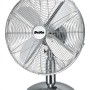 DEKO-ELEKTRO Tischventilator Stratos B 500, Chrom-Design mit Metall-Schutzkorb.