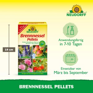 Neudorff Brennnessel Pellets 500g Packung zur Pflanzenstärkung und Förderung des Bodenlebens.