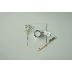 Rust-Oleum Kreidefarbe Möbellack Lorbeergrün, 125ml Dose mit Pinsel und Farbkarte.