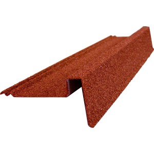 Rotes Easypan Ortgangprofil (rechts/links), 900 mm, für Dachbleche. Kantenschutz für sichere Dächer.