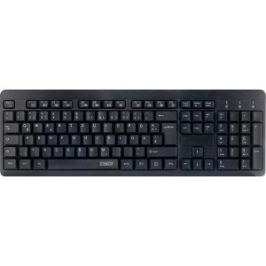 Schwarze, kabellose Schwaiger PC-Tastatur (QWERTZ) für Computer & Multimedia.