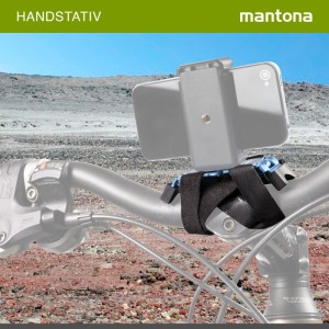 Mantona Fahrradbefestigung Tischstativ 65X40X20Mm 1/4" Alu Gopro Hero Action Cam