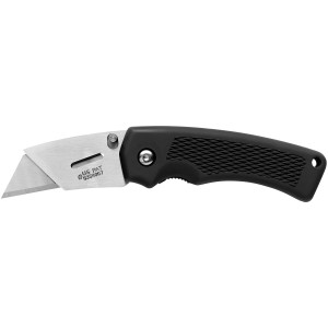 Gerber Cuttermesser Edge mit 2,8 cm Klinge und gummiertem, schwarzem Griff.