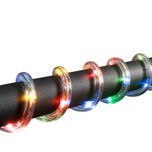 Batteriebetriebener LED-Lichtschlauch, bunt, 6 m, für Innen & Außen.