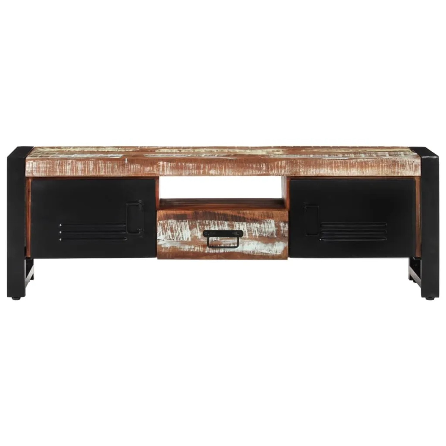 vidaXL TV-Schrank 120x30x40 cm Altholz Massiv Modell 13