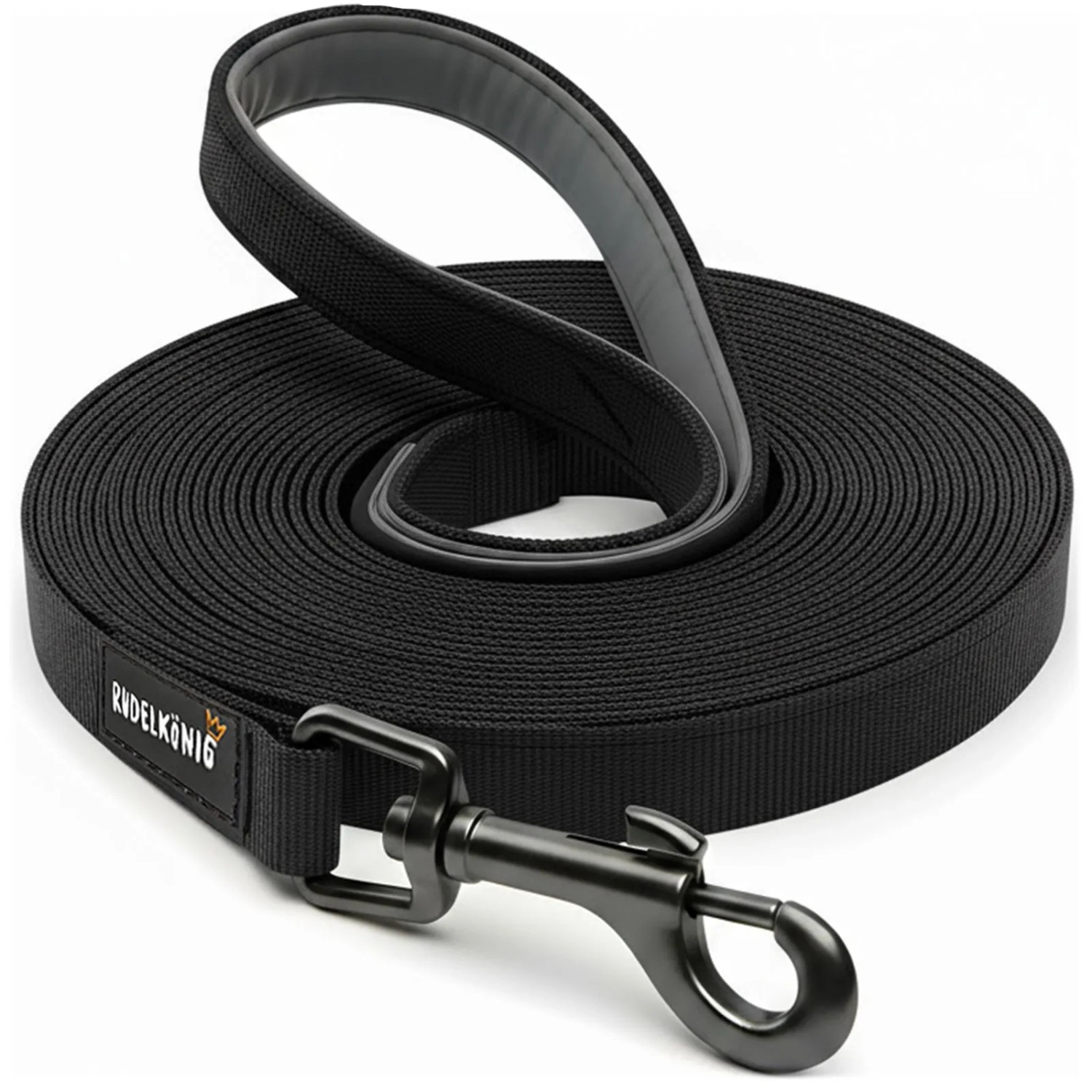 Rudelkönig Schleppleine Hund 5m Stoff 2,5 cm Breit Nylon für Training und Freilauf
