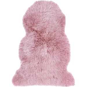 Altrosa Schaffell (ca. 60x85cm) aus Echtfell von Luxor Living. Kuschelig weich für Wohnräume.