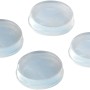 Wenko Tür- und Wandpuffer, transparent, 4er-Set zum Schutz vor Beschädigungen.
