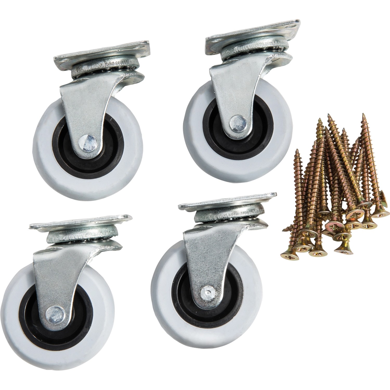 Wilk Lenkrollen Set für Kräuter-Hochbeete mit Schrauben, Zubehör für mobile Hochbeete.