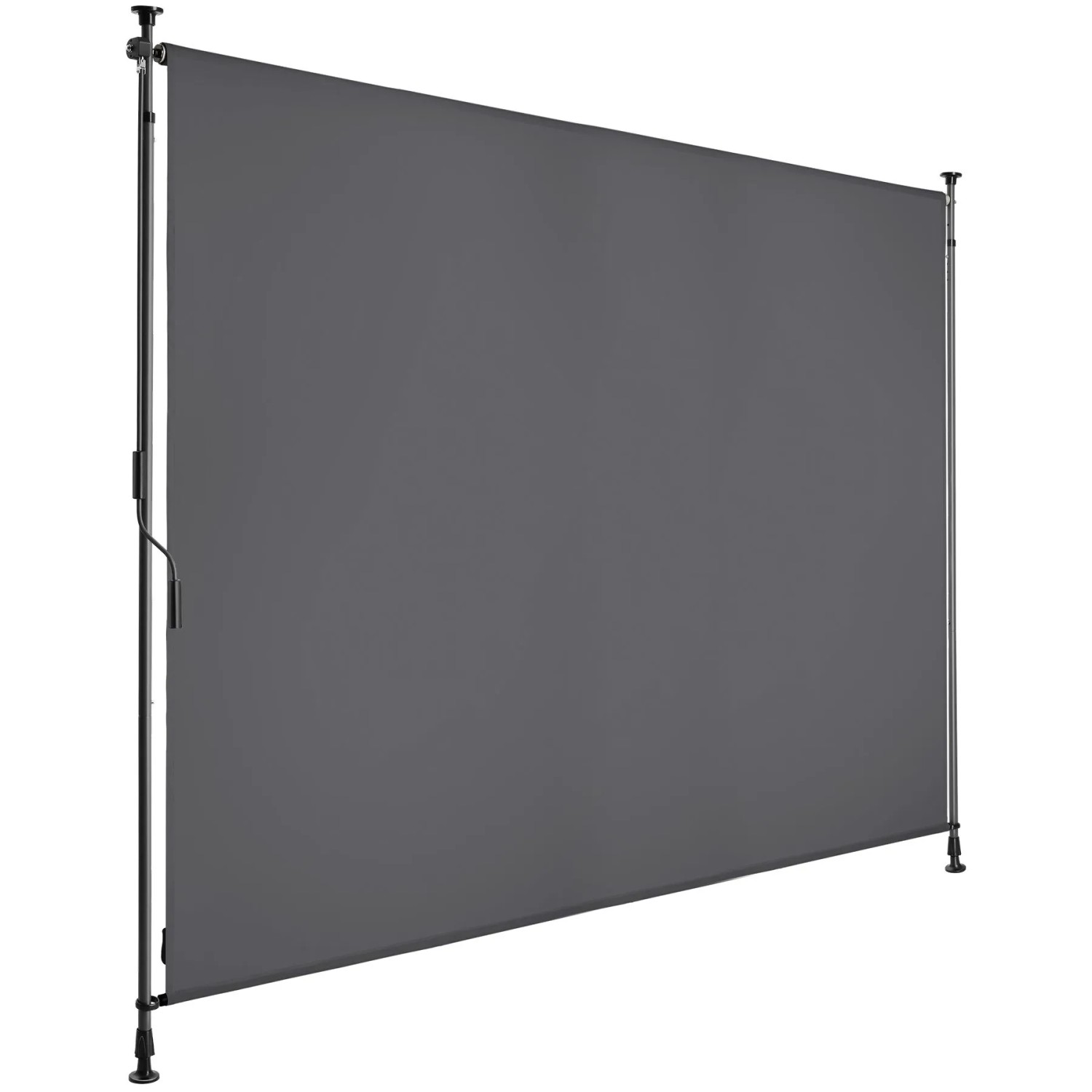 Tectake Klemmmarkise Taija Verschiedene Größen Uv Beständig und Wasserabweisend 200 x 310 cm 7 x 208 x 310 cm Dunkelgrau