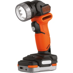 Black+Decker Akku-Lampe BDCCF12N, 12V, mit schwenkbarem Kopf und 9 LEDs. Akkugerät ohne Akku.