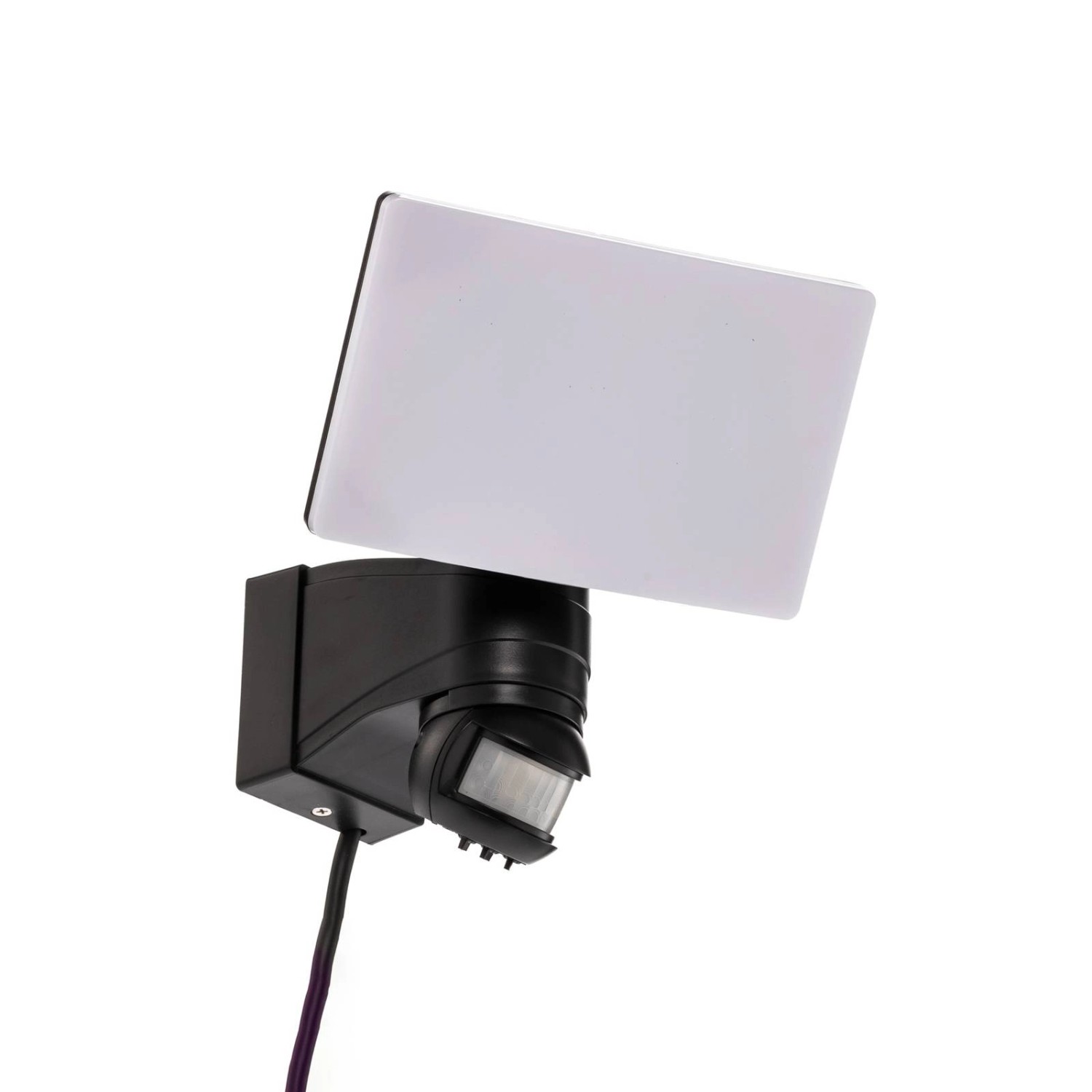 PRIOS LED Wandleuchte Außen Avayah 9936022 mit Bewegungsmelder Spritzwassergeschützt Modern in Schwarz aus Aluminium 1-f...