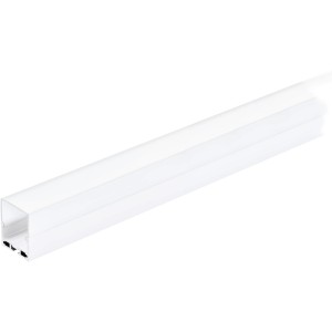 Weißes Eglo Alu LED-Aufbauprofil, 1000 mm lang, mit Diffuser Surface für LED-Streifen.
