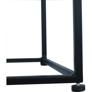 Detailaufnahme der Stahlerhöhung des rechteckigen Übertops PE Weide, Teil der Pflanzsäule.