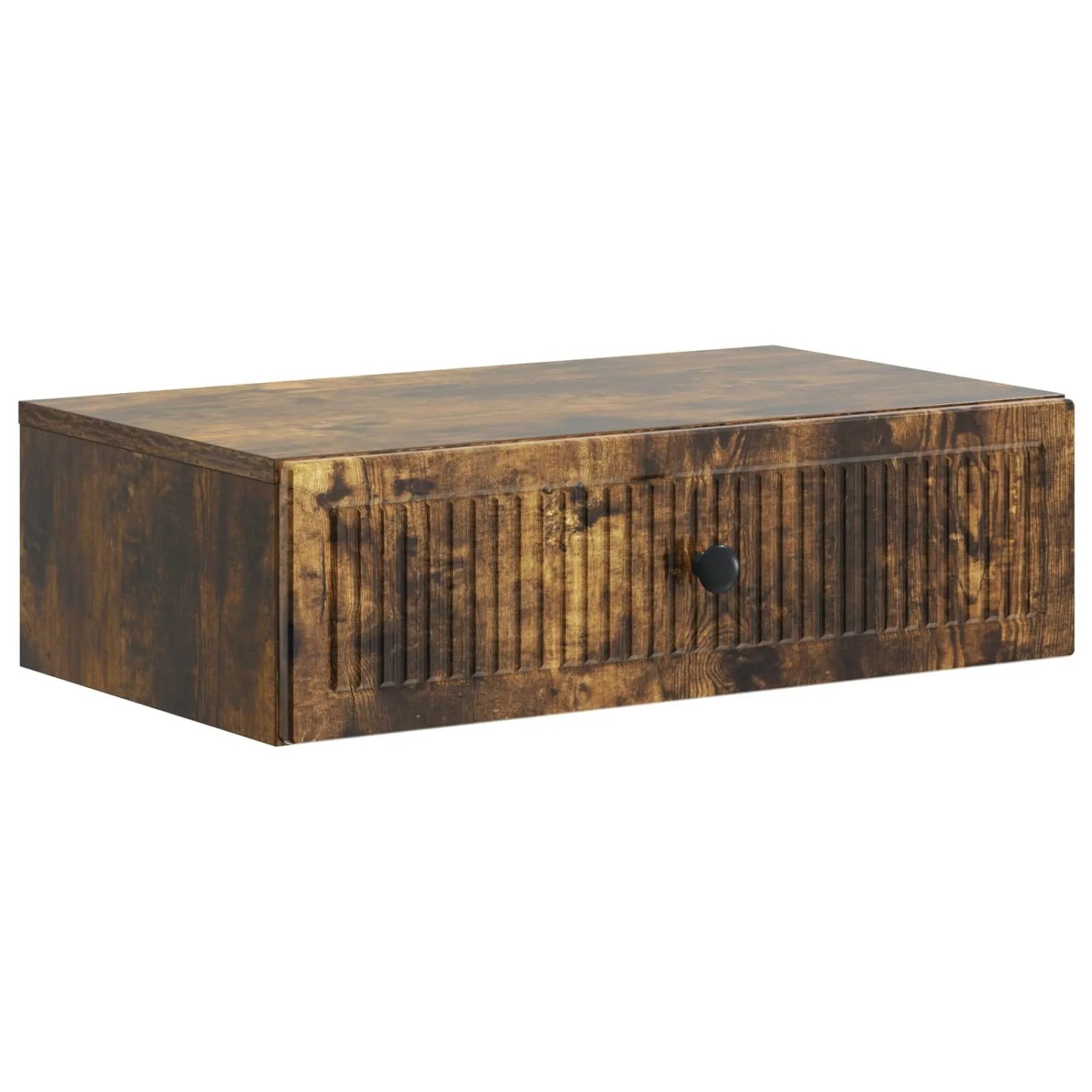 vidaXL Wandmontierter Beistelltisch Geräucherte Eiche Holzwerkstoff 897980